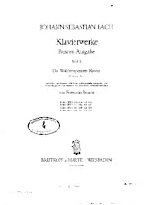 scarica la spartito per fisarmonica Johann Sebastian Bach : Klavierverke Busoni-Ausgabe / Band II / Das Wohltemperierte Klavier / Zweiter Teil Heft in formato PDF