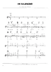 télécharger la partition d'accordéon In silenzio (Chant : Pooh) (Slow) au format PDF