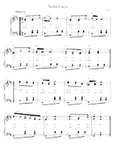 descargar la partitura para acordeón Santa Lucia en formato PDF