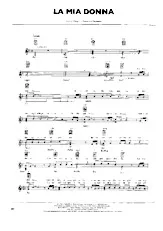 télécharger la partition d'accordéon La mia donna (Chant : Pooh) (Slow) au format PDF