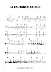télécharger la partition d'accordéon Le canzoni di domani (Chant : Pooh) (Disco Rock) au format PDF