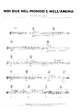 télécharger la partition d'accordéon Noi due nel mondo e nell'anima (Chant : Pooh) (Slow) au format PDF