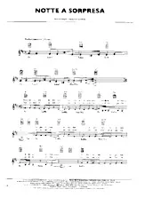 télécharger la partition d'accordéon Notte a sorpresa (Chant : Pooh) (Slow) au format PDF