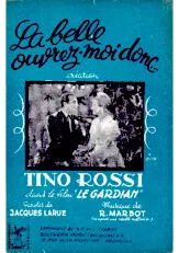 download the accordion score La belle ouvrez-moi donc (Création Tino Rossi dans le film : Le gardian) (Biguine) in PDF format