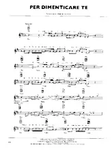download the accordion score Per dimenticare te (Chant : Pooh) (Slow) in PDF format
