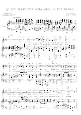 descargar la partitura para acordeón If You Were The Only Gril In The World  (Piano) en formato PDF