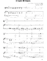 télécharger la partition d'accordéon A taste of honey (Interprètes : The Beatles) (Valse lente) au format PDF