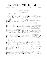 télécharger la partition d'accordéon Parlami d'amore Mariu (Valse Lente) au format PDF
