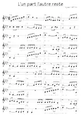 scarica la spartito per fisarmonica L'un part l'autre reste (Chant : Sylvie Vartan) (Relevé) in formato PDF