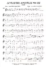 download the accordion score Le plus bel amour de ma vie (Boléro) in PDF format