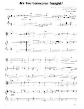 télécharger la partition d'accordéon Are you lonesome tonight (Chant : Elvis Presley) (Arrangement : Igor Kantiukov) (Valse lente) au format PDF