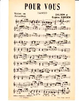 descargar la partitura para acordeón Pour vous (Tango) en formato PDF