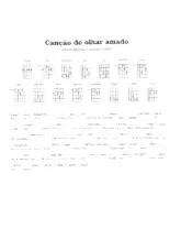 télécharger la partition d'accordéon Canção do olhar amado (Chant : Carlos Lyra) (Bossa Nova) au format PDF