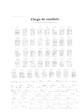 descargar la partitura para acordeón Chega de saudade (Chant : Tom Jobim) (Bossa Nova) en formato PDF