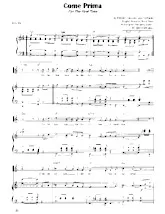 descargar la partitura para acordeón Come Prima (For the first time) (Chant : The Berry Sisters) (Arrangement : Igor Kantiukov) (Slow Fox-Trot) en formato PDF