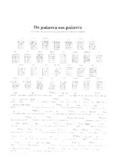 télécharger la partition d'accordéon De palavra em palavra (Chant : MPB4) (Bossa Nova) au format PDF