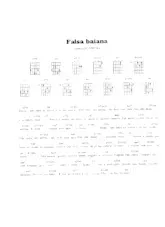 scarica la spartito per fisarmonica Falsa baiana (Chant : João Gilberto) (Bossa Nova) in formato PDF