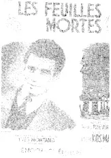 download the accordion score Les feuilles mortes (Chant : Yves Montand) in PDF format