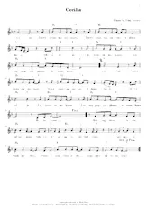 download the accordion score Cecilia in PDF format
