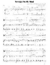 télécharger la partition d'accordéon Georgia on my mind (Chant : Ray Charles) (Arrangement : Igor Kantiukov) (Slow) au format PDF