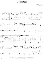 télécharger la partition d'accordéon Goodbye again (Country Ballade) au format PDF