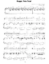 télécharger la partition d'accordéon Happy New Year (Chant : Abba) (Slow) au format PDF
