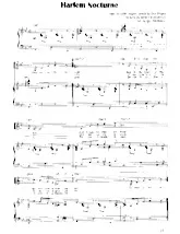 télécharger la partition d'accordéon Harlem Nocturne (Chant : Ernestine Anderson) (Arrangement : Igor Kantiukov) (Slow Rock) au format PDF