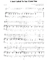 download the accordion score I just called to say I love you (Chant : Stevie Wonder) (Slow Rock) in PDF format