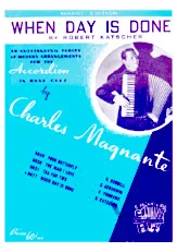 download the accordion score When day is done (Arrangement pour Accordéon : Charles Magnante) in PDF format