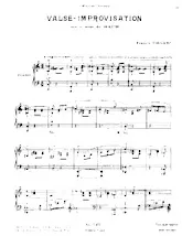 scarica la spartito per fisarmonica Valse Improvisation (Sur le nom de Bach) (Interprétation for piano : Vladimir Horowits) in formato PDF