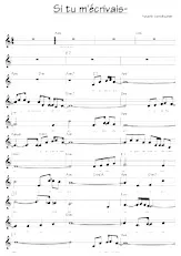 download the accordion score Si tu m'écrivais (Tango) (Relevé) in PDF format