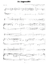 télécharger la partition d'accordéon It's impossible (Chant : Perry Como) (Slow Rock) au format PDF
