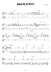 download the accordion score Aquarela do Brasil (Duo Instruments C) (Samba) in PDF format