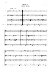 download the accordion score Brazil (Aquarela do Brasil) (Arrangement : Seesharp) (Quatro saxophone) (Parties  Cuivres) (Samba) in PDF format