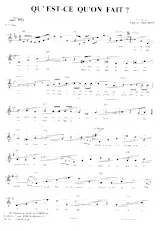 descargar la partitura para acordeón Qu'est-ce qu'on fait ? (Valse) en formato PDF