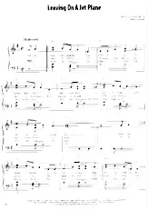 descargar la partitura para acordeón Leaving on a jet plane (Boléro) en formato PDF