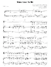 scarica la spartito per fisarmonica Make love to me (Chant : Jo Stafford) (Arrangement : Igor Kantiukov) (Swing Madison) in formato PDF