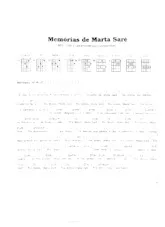 scarica la spartito per fisarmonica Memórias de Marta Saré (Chant : Edu Lobo) (Bossa Nova) in formato PDF