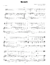 download the accordion score Memory in PDF format