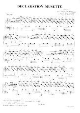 descargar la partitura para acordeón Déclaration musette (Valse) en formato PDF