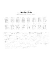 scarica la spartito per fisarmonica Menina feia (Chant : Altamiro Carrilho) (Bossa Nova) in formato PDF