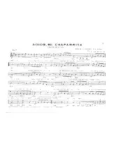 télécharger la partition d'accordéon Adios mi chaparrita (Cancion Mexicana) (Modérato) au format PDF