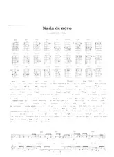 télécharger la partition d'accordéon Nada de novo (Bossa Nova) au format PDF