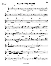 télécharger la partition d'accordéon All the things you are (Transcribed by James Mahone) (Alto Sax) au format PDF