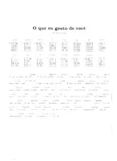 télécharger la partition d'accordéon O que eu gosto de você (Bossa Nova) au format PDF