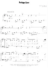 scarica la spartito per fisarmonica Perhaps love (Country ballade) in formato PDF