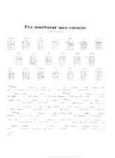 scarica la spartito per fisarmonica Pra machucar meu coração (Chant : João Gilberto) (Bossa Nova) in formato PDF