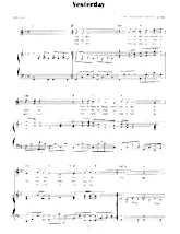 télécharger la partition d'accordéon Yesterday (Interprètes : The Beatles) (Slow) au format PDF