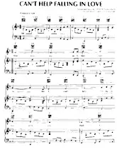 descargar la partitura para acordeón Can't help falling in love (Chant : Elvis Presley) en formato PDF