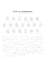 télécharger la partition d'accordéon Tudo se transformou (Bossa Nova) au format PDF